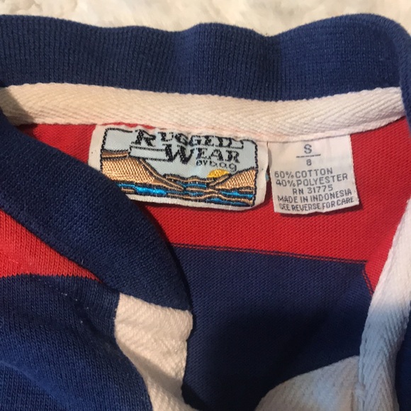 Vintage boys red and blue polo size 6-7 - Picture 2 of 5